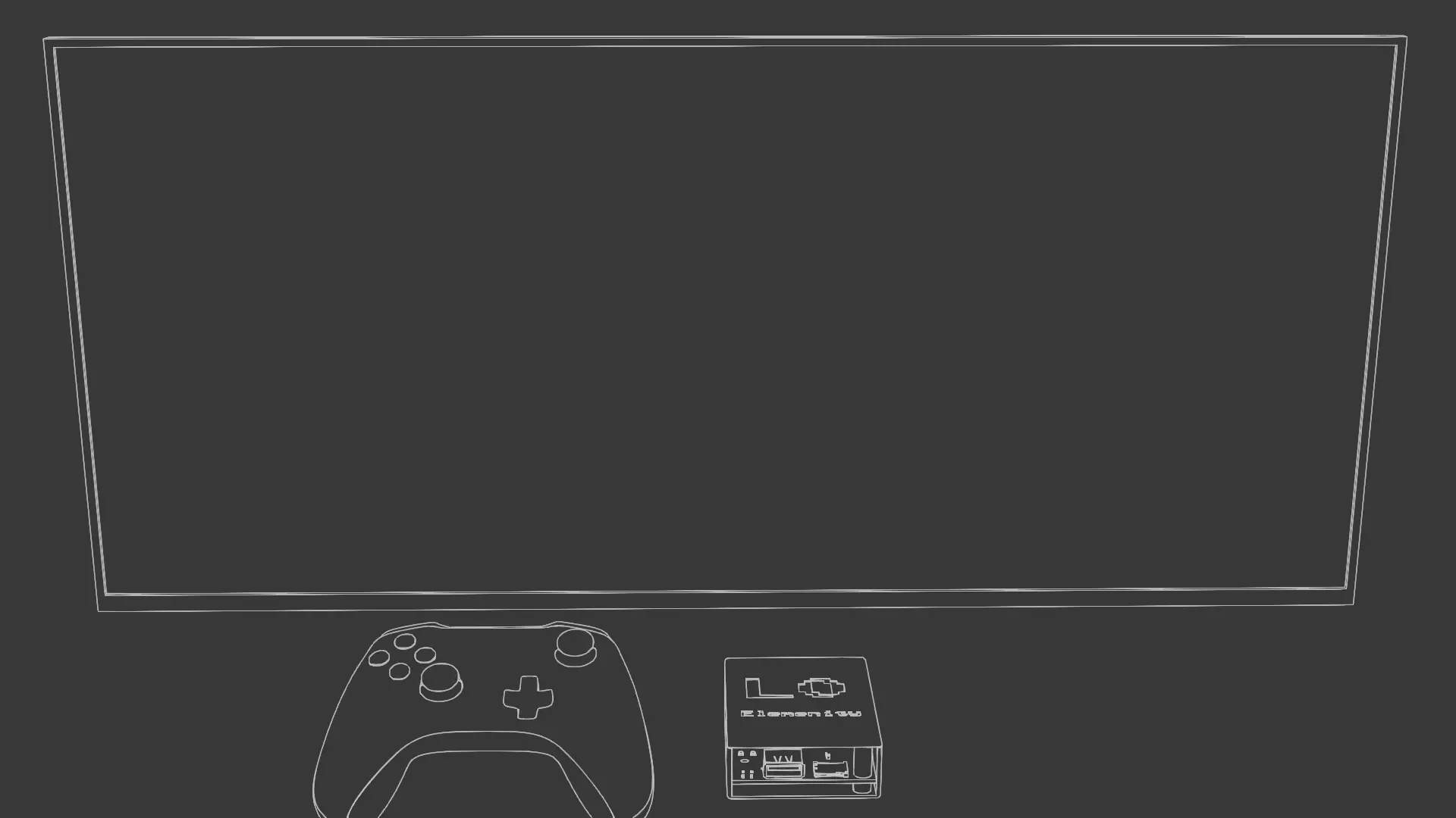 home console outline